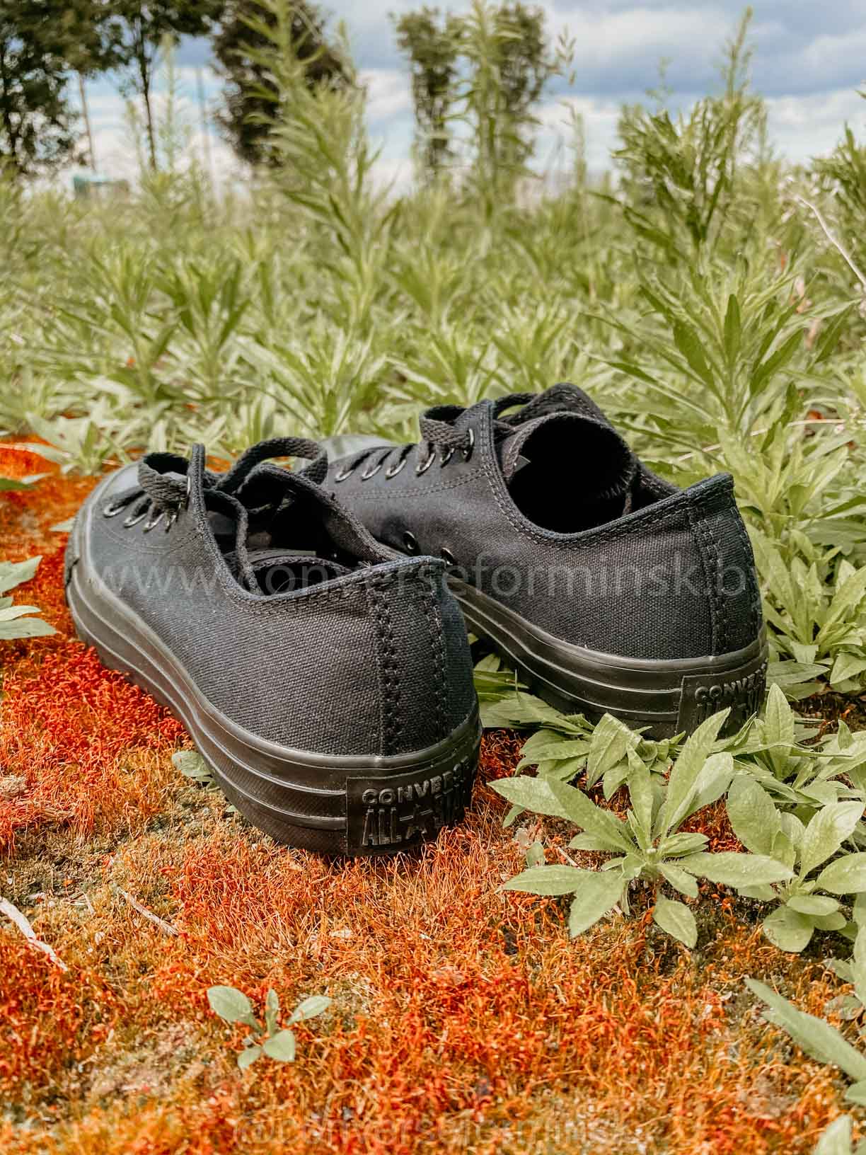 Converse full black shop