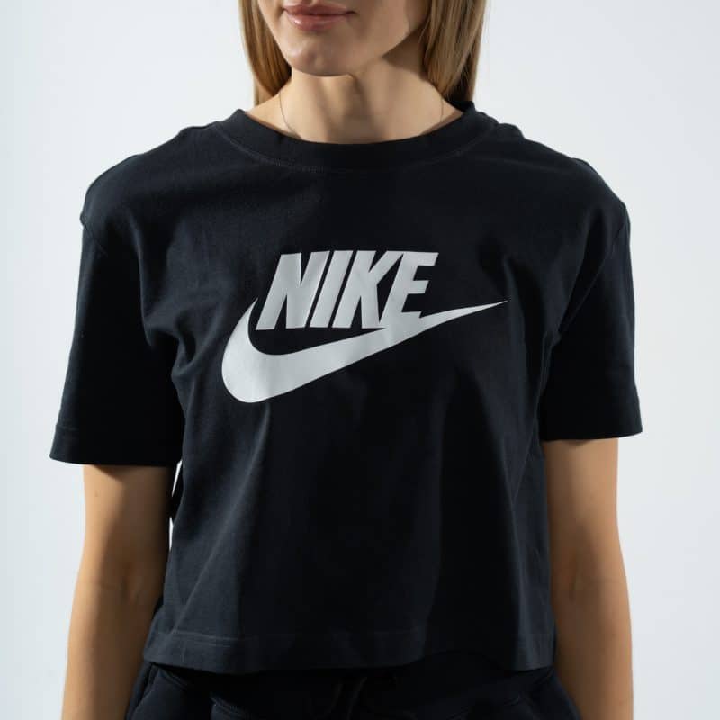 Nike Sportswear Essential Cropped Logo T-Shirt Black/White BV6175-010