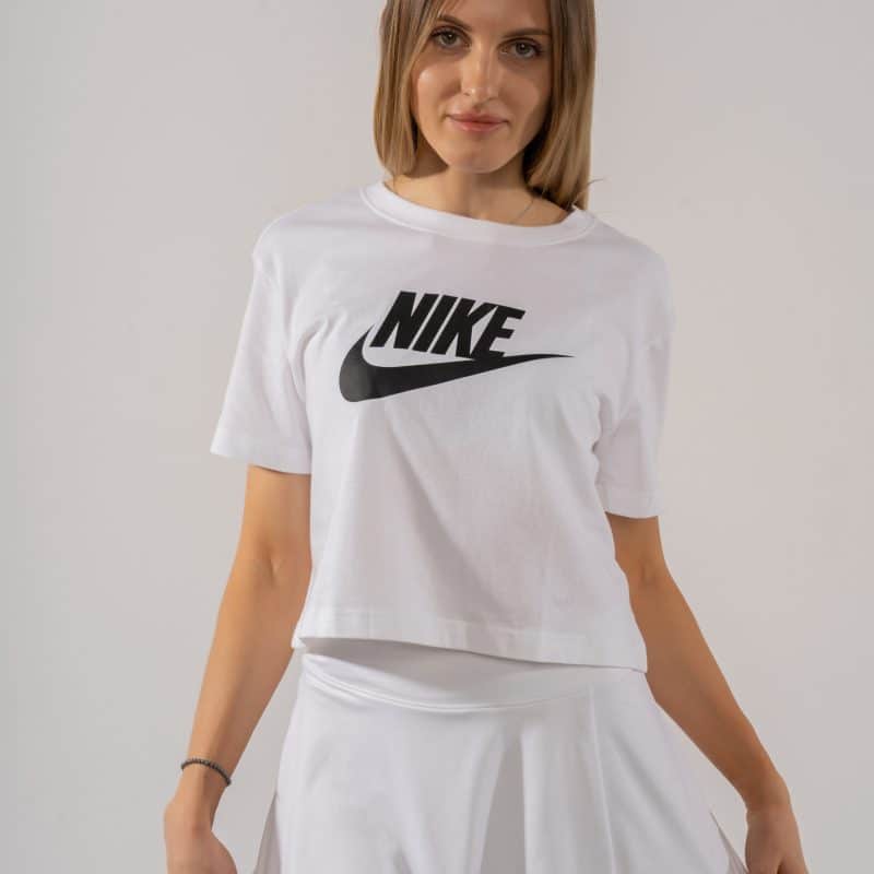 Футболка Nike Sportswear Essential Cropped Logo T-Shirt White/Black BV6175-100