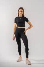 Леггинсы Nike Sportswear Essential Mid-Rise Swoosh Leggings Black CZ8530-010