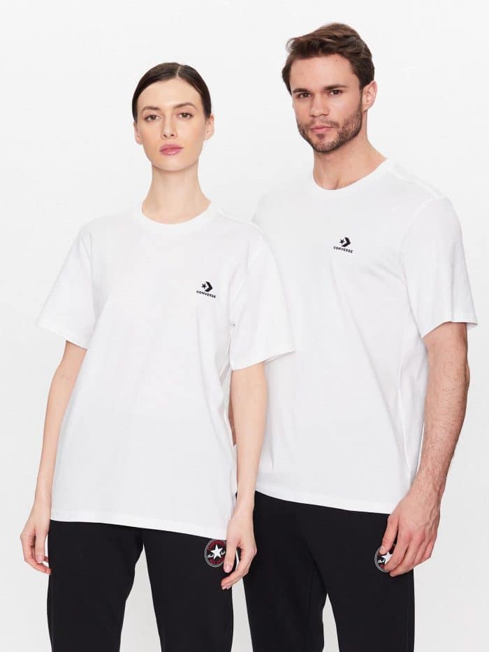 Футболка Converse Go-To Embroidered Star Chevron White UNISEX 10023876-A01 — изображение 1