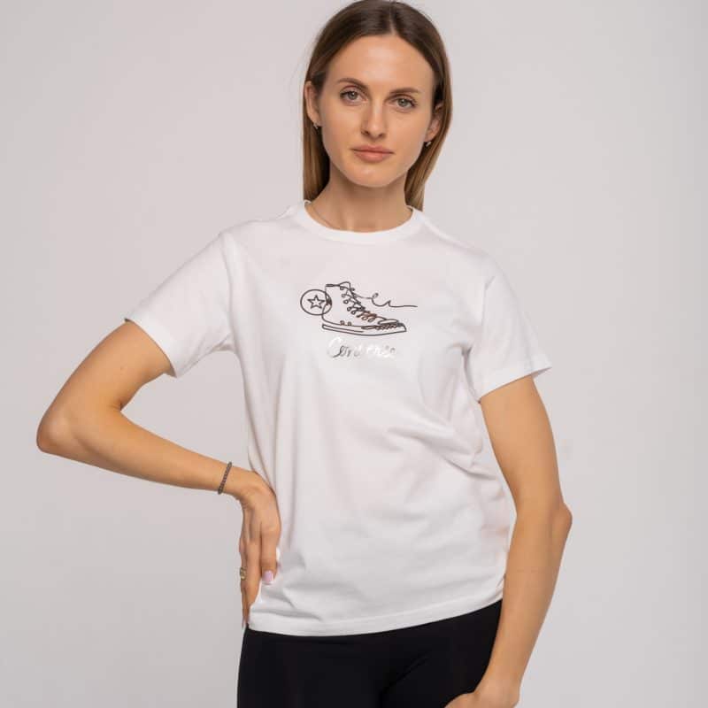 Футболка CONVERSE SEASONAL SNEAKER INSPO SS TEE 10024537-102