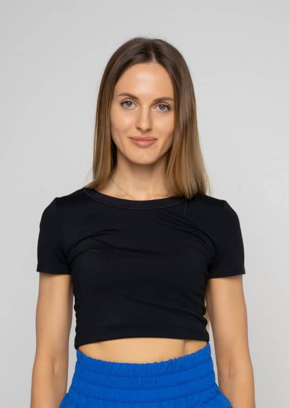 Топ Nike One Fitted Women's Dri-FIT Short-Sleeve Cropped Top FN2804-010