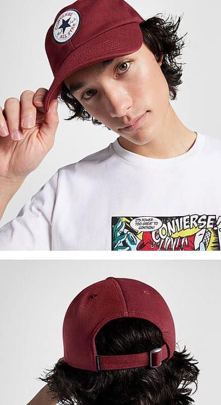 Бейсболка Converse Lock-Up Logo Baseball Hat Bordo 10022134-A38