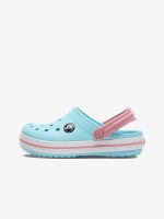 Детские клоги Crocs Crocband C Kids Blue and Pink Sandals 207006-4S3