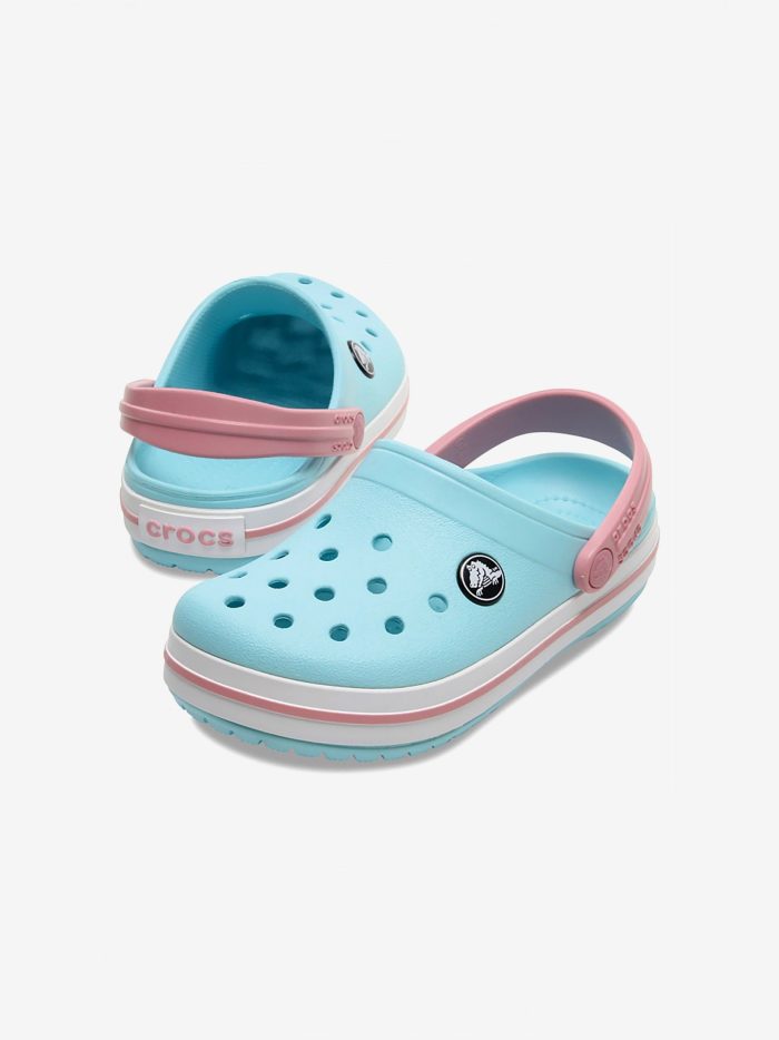 Детские клоги Crocs Crocband C Kids Blue and Pink Sandals 207006-4S3 — изображение 6
